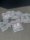 Mind of 3 International “Patience For The People” Striped Tee