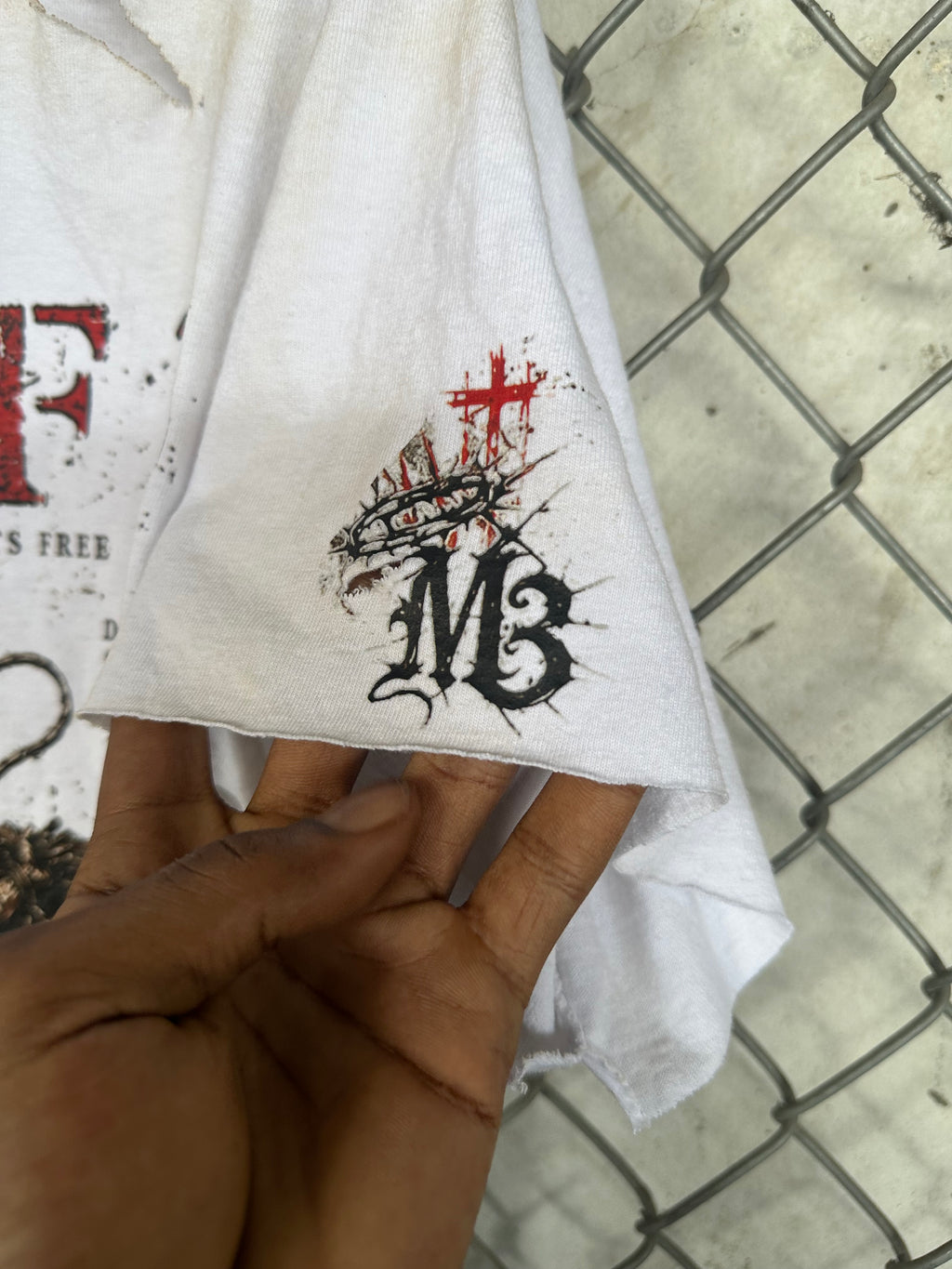 Mind Of 3 “Wages Of Sin” White Tee