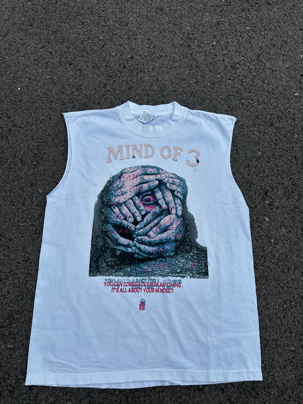 Growth through Pain “White” Tank