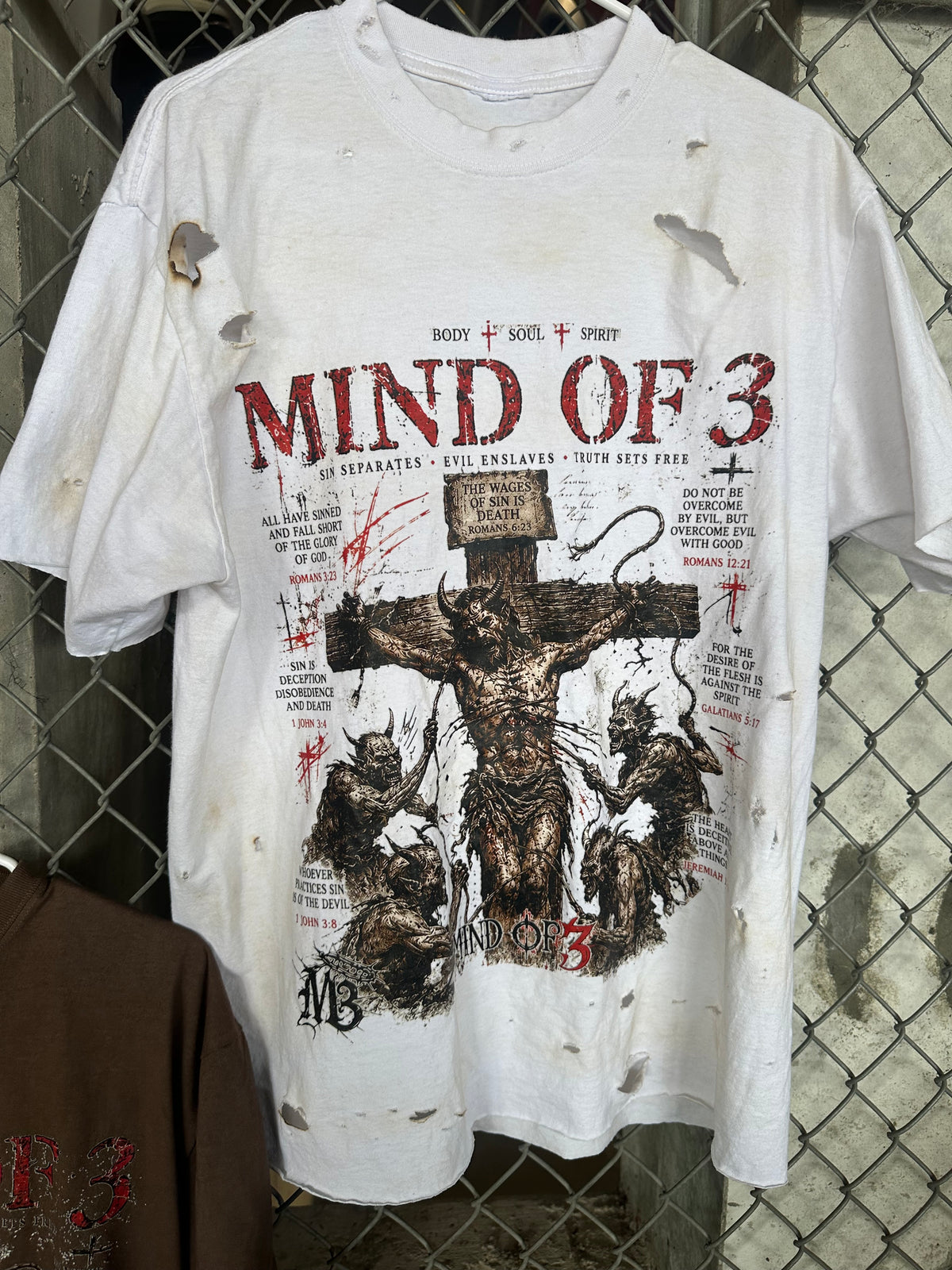 Mind Of 3 “Wages Of Sin” White Tee