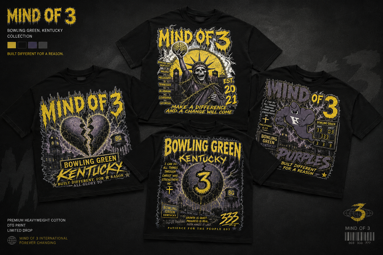MIND OF 3 “BG PURPLES” collection
