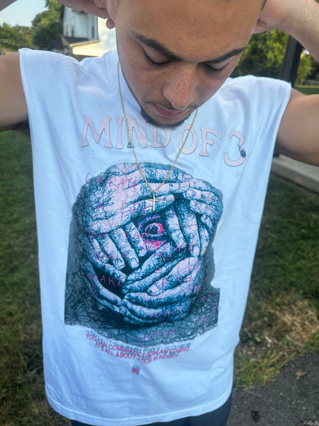 Growth through Pain “White” Tank