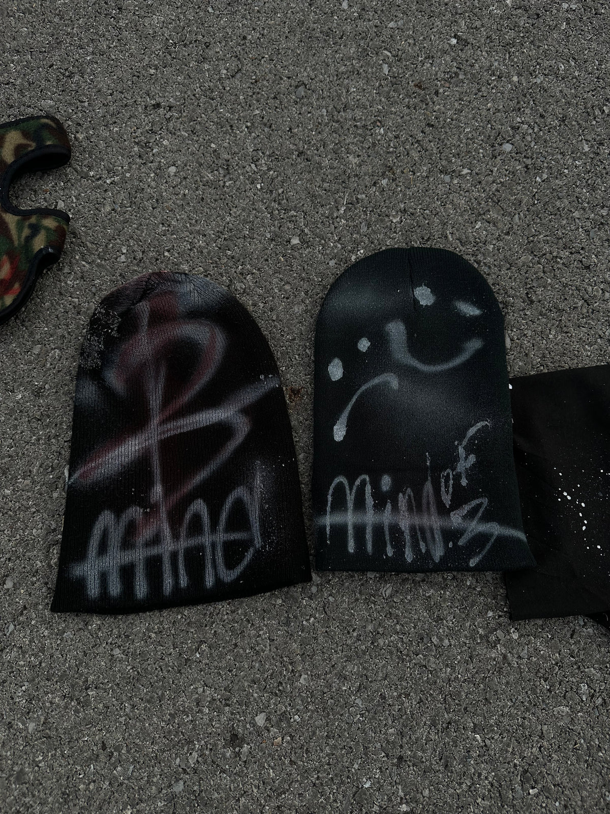Mind of 3 Hand-Painted Beanie — 1 of 1