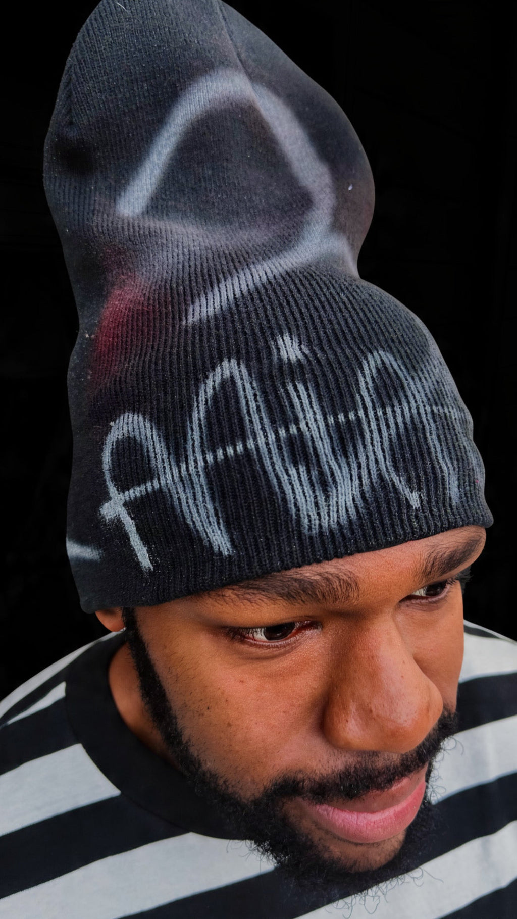 Mind of 3 Hand-Painted Beanie — 1 of 1