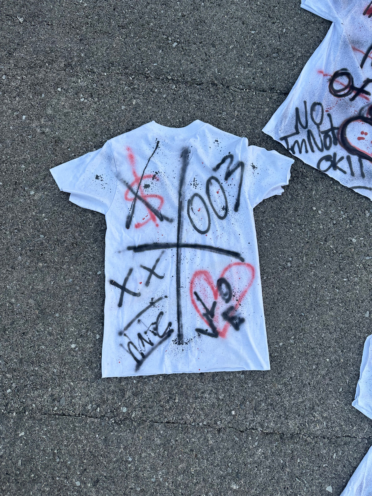 Mind of 3 “No Hate” Hand-Painted Tee — 1 of 1
