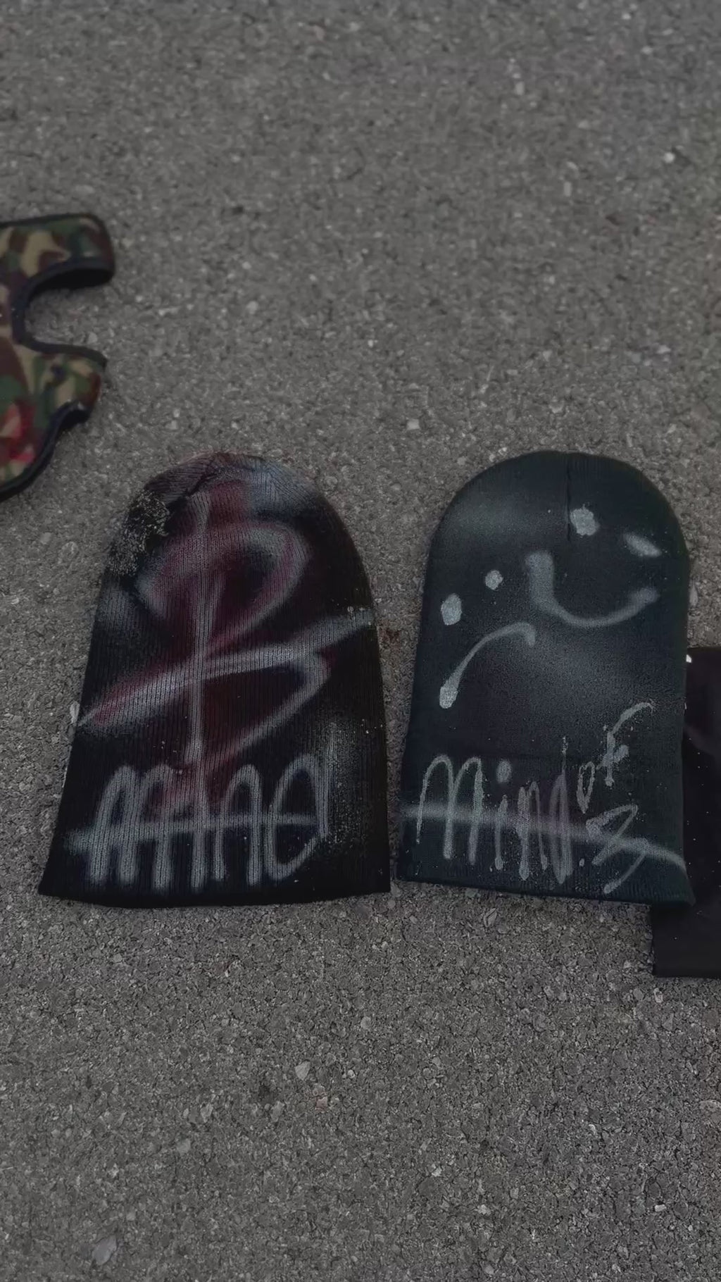 Mind of 3 Hand-Painted Beanie — 1 of 1